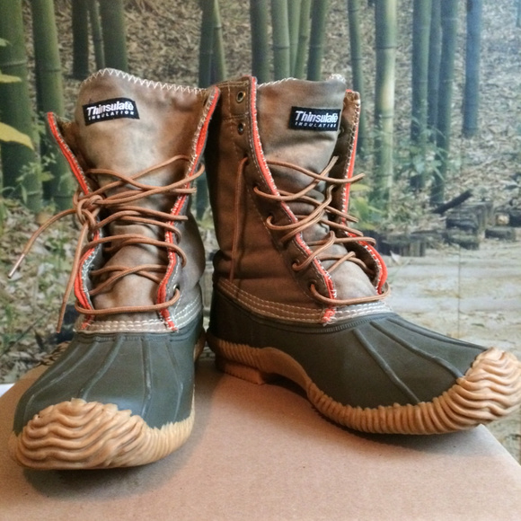 J Crew Mens Waxed Duck Boot Sz 